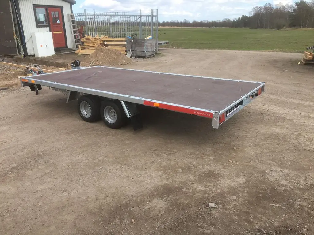 BE Släp Temared med tipp och ramper 2,7 ton